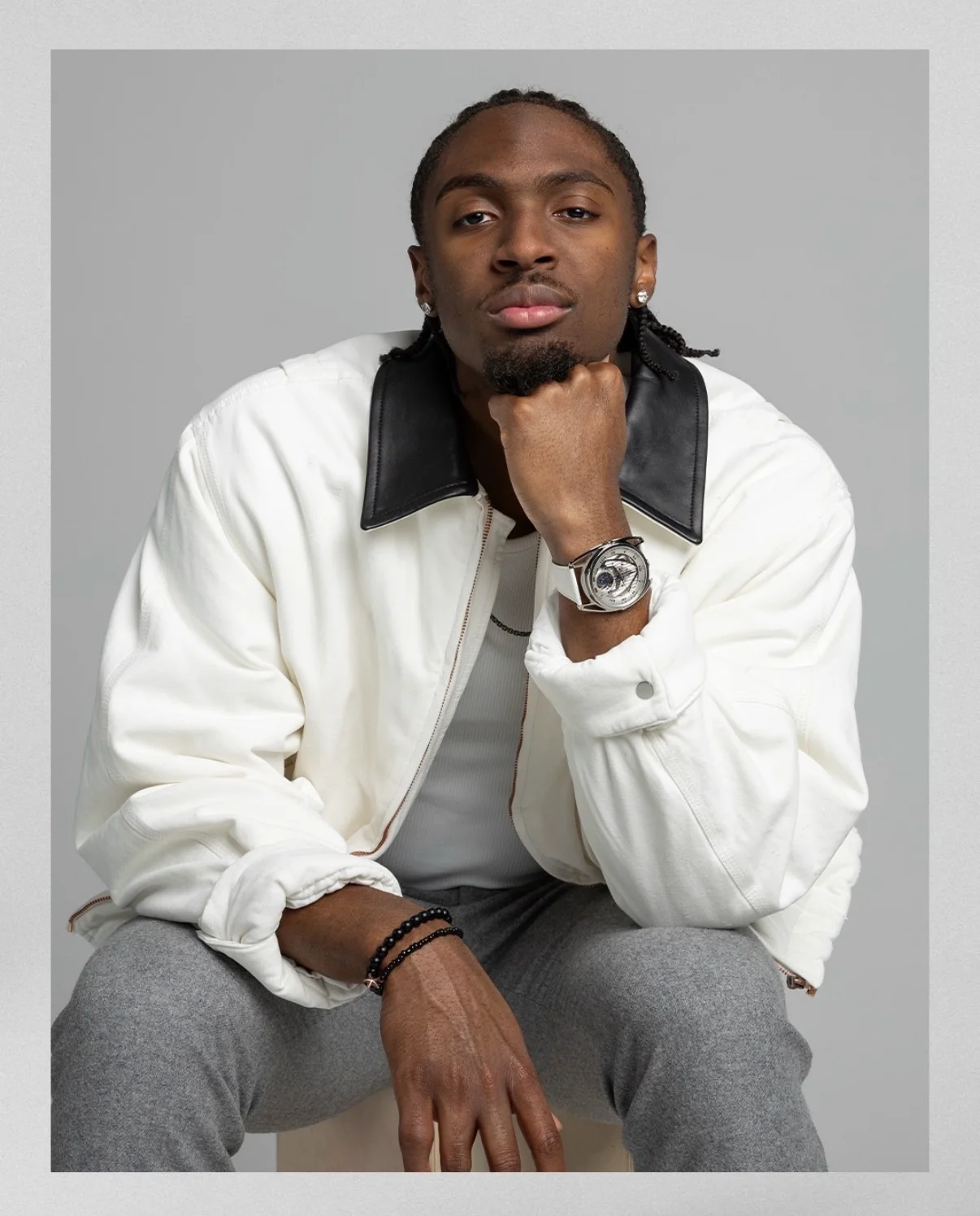 De Bethune × Tyrese Maxey — campaign, styling by Toni Lowe, photo 4 of 7
